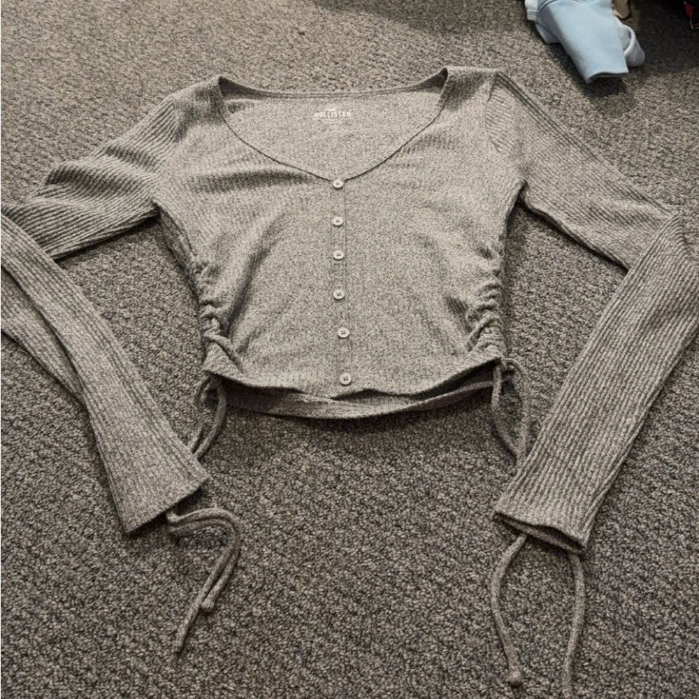 Brand new hollister long sleeve crop top